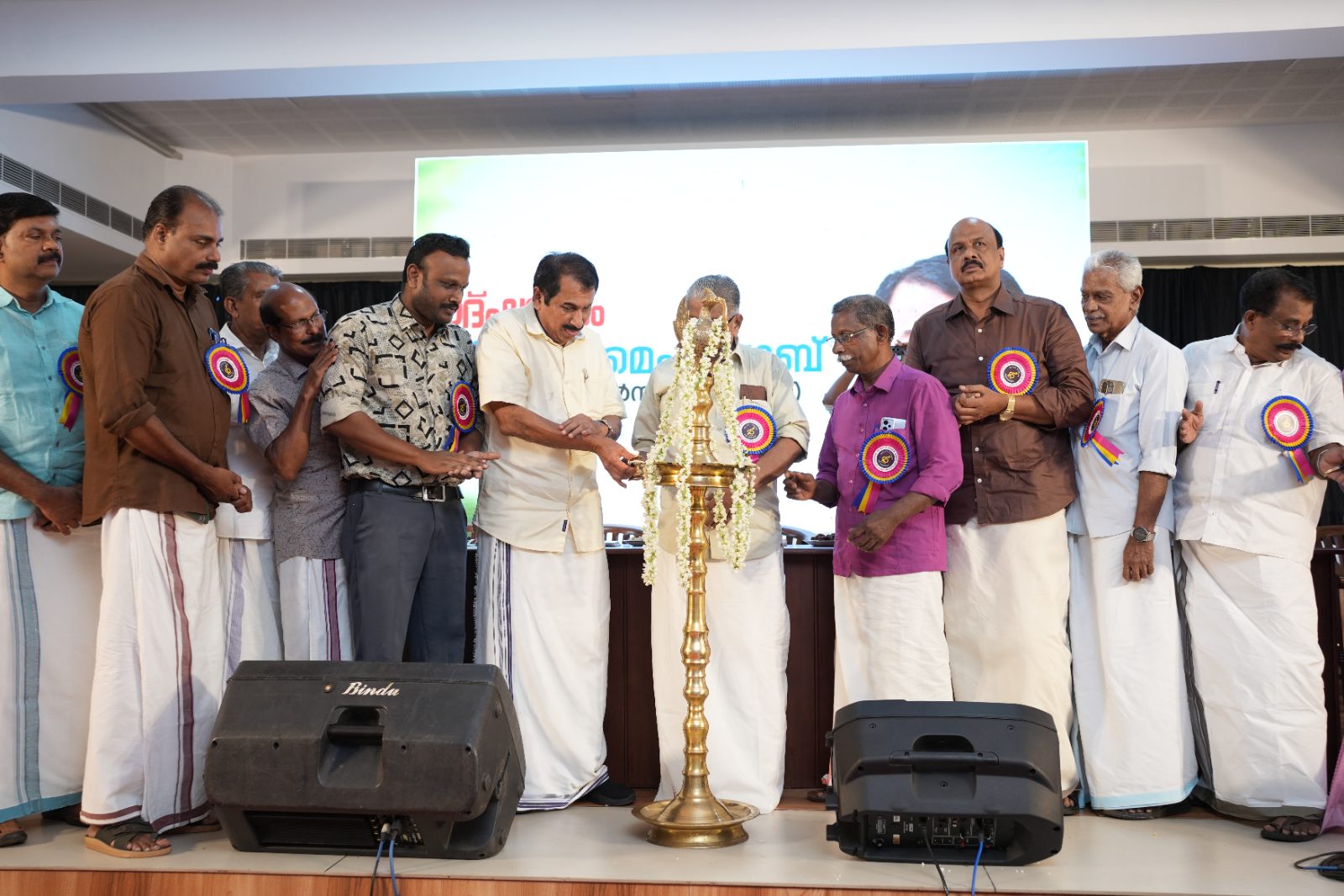 Lighting of the traditional lamp at the KACTCO Silver Jubilee inauguration