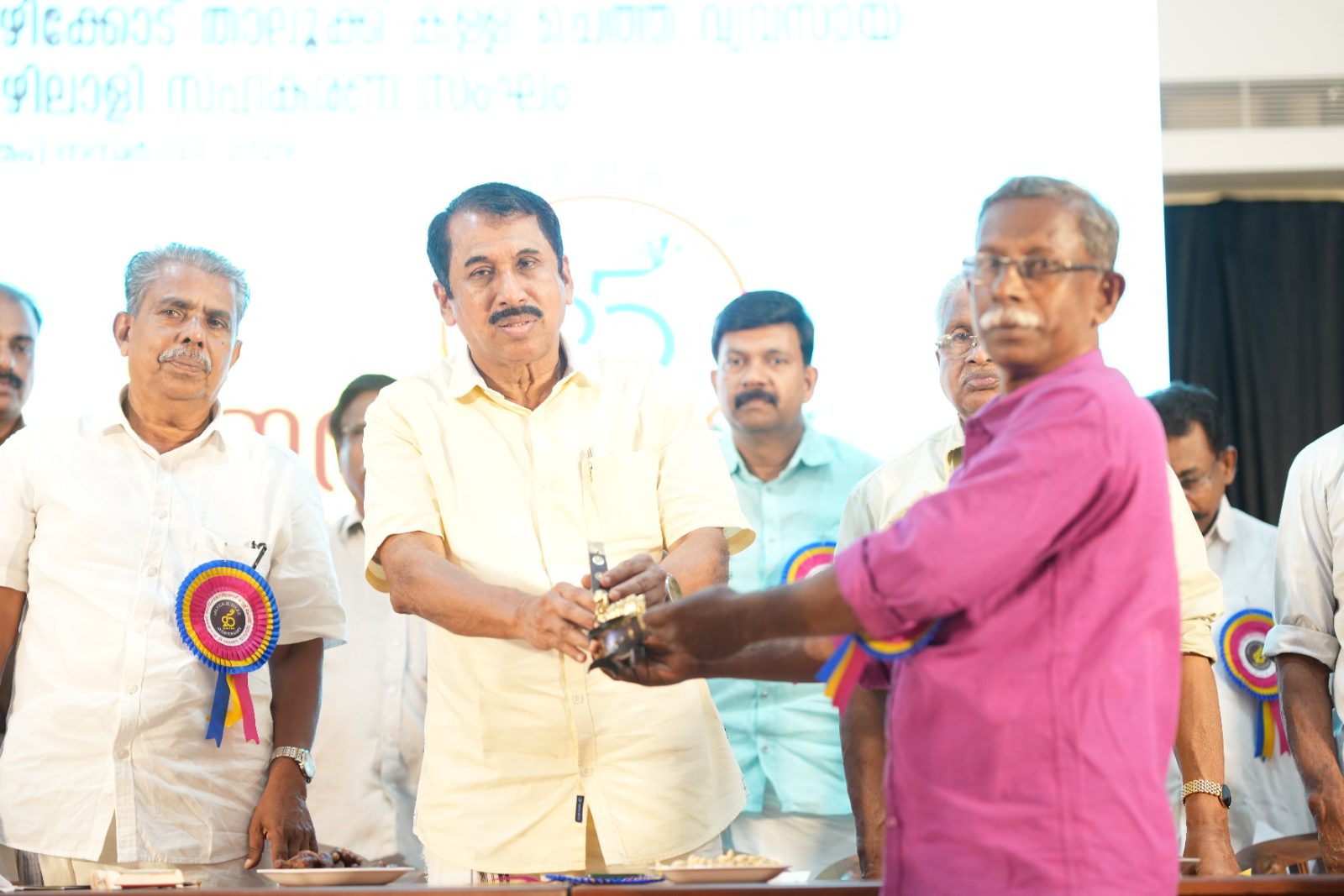 Memento presented to a member at the KACTCO Silver Jubilee celebration
